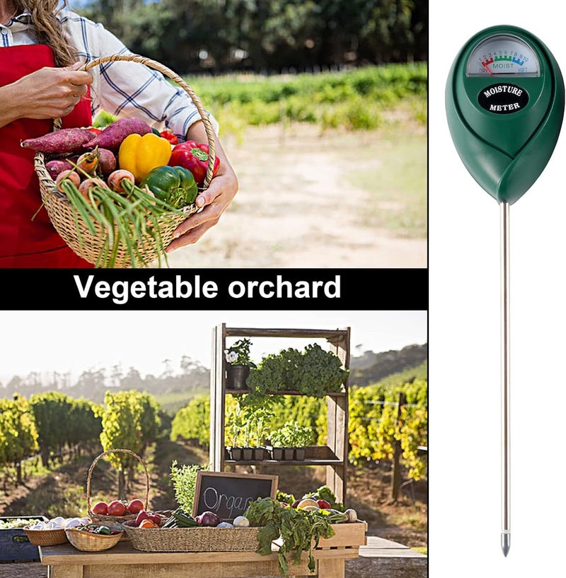 Fpxnb 2 Packs Soil Moisture Meter, Plant Water Meter for House Plants, Soil Tester Test Kit Soil for Garden Lawn Farm Indoor & Outdoor Use, No Battery Required (Black & Green) - Image 4