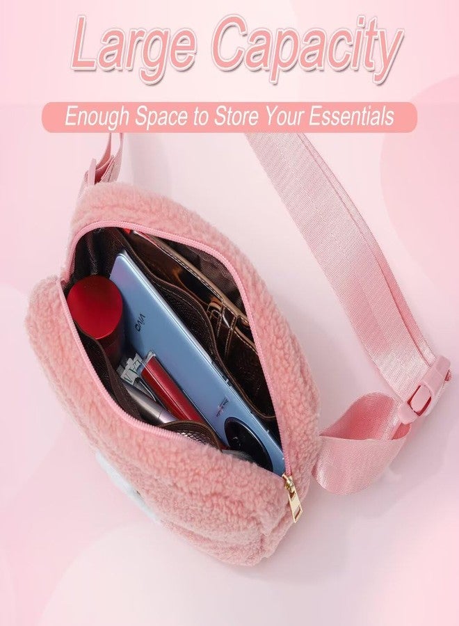 YOOLIFE هدايا عيد الميلاد من يوليف للبنات والأطفال - هدايا عيد ميلاد للفتيات من عمر 3 إلى 13 عامًا، حقيبة خصر مزينة بحرف، هدايا صغيرة مناسبة للفتيات المراهقات، الابنة، الأخت، لون وردي A - Image 5