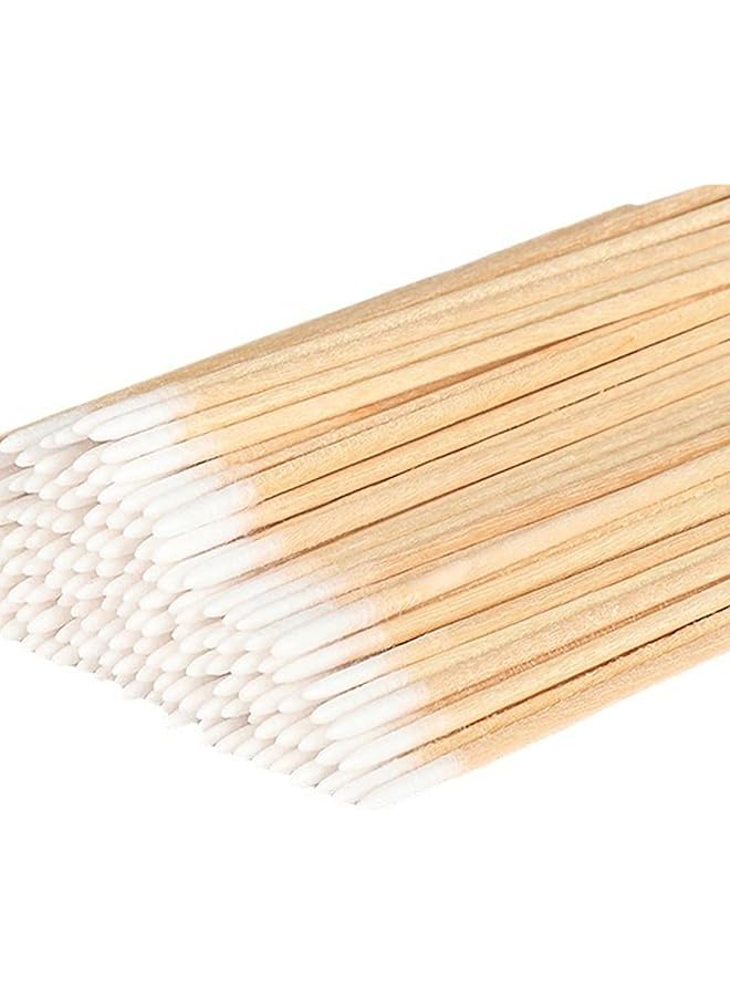 ALMEKAQUZ 400Pcs Cotton Swab Cotton Buds Cotton Tipped Applicator Cotton Swabs Wood Sticks For Eyebrow Tattoo Beauty Make Up Nail Seam Dedicated Dirty Picking Sticks Nail Seam Dedicated Dirty Picking - Image 1