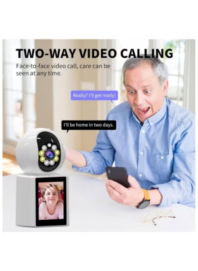 JAJEEK - 4K HD Indoor Security Camera with 360° Pan & Tilt – Ultra-Clear Night Vision Wi-Fi Smart Surveillance Camera for Home & Office – Motion Detection Alerts with Real-Time Mobile Notifications – Two-Way Audio, App Control, Wireless Indoor CCTV Camera - Image 1
