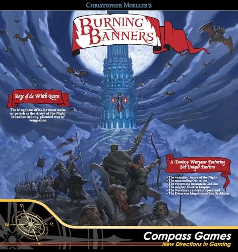 Compass Games Burning Banners Rage of The Witch Queen Board Game - Image 1