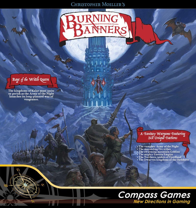 Compass Games Burning Banners Rage of The Witch Queen Board Game - Image 3
