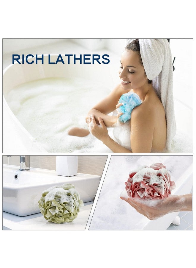 YOGET 4 Pack Bath Loofah Sponge 4 Color 60G Bath Spongeexfoliate Cleanse Soothe Skin - Image 4