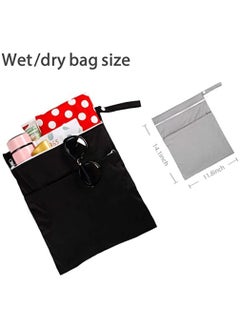 Y&D 2-Piece Wet Dry Bag for Cloth Diapers Travel Beach Pool Yoga Gym Swimsuits Clothes 2 pcs  - Image 2