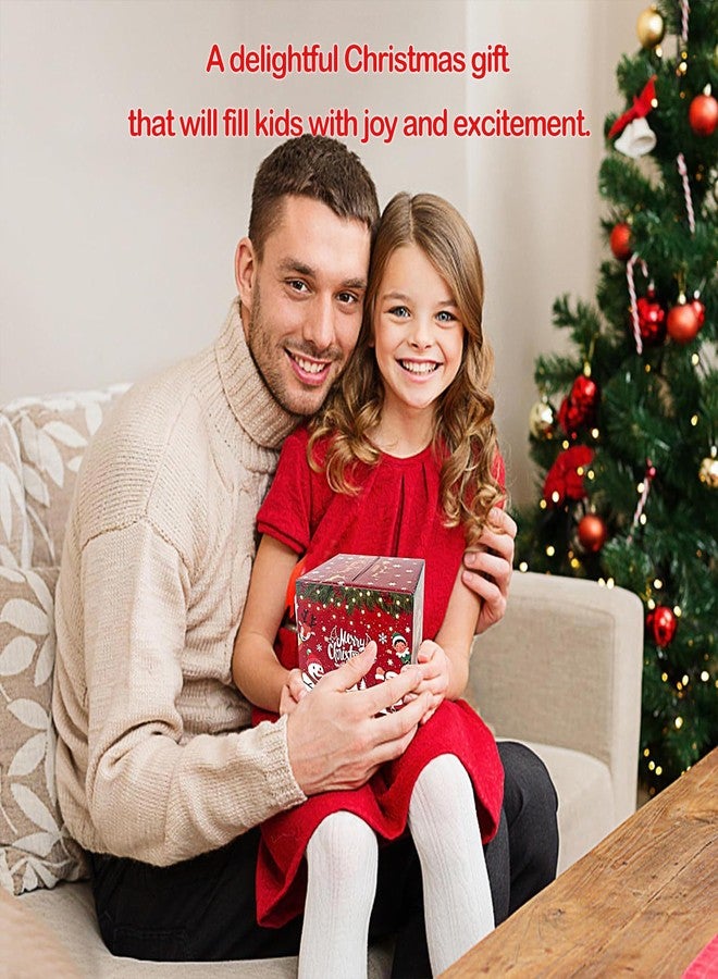 حصالة نقود عيد الميلاد لسحب الهدايا النقدية - موزع نقود مفاجئ وممتع، صندوق هدايا للأطفال والكبار - طريقة إبداعية لتقديم النقود كهدايا للعائلة والأصدقاء - Image 5