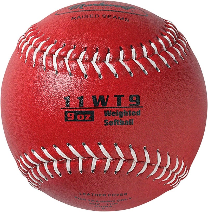 Markwort Color Coded Weighted 11-Inch Softball for Training and Practice - Image 1