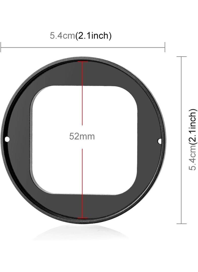 PULUZ PULUZ Lens Filter Kit for Insta360 Ace Pro 52mm Filter Adapter Ring Aluminum Alloy Lens Frame UV Lens Cap Protection Cover for Insta360 Ace Pro Action Camera Accessories  - Image 3