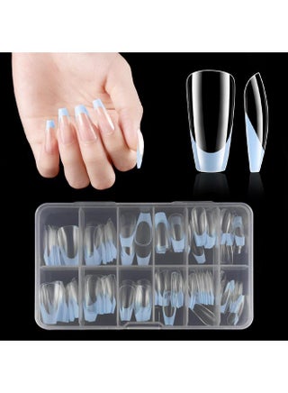 [Blue] 120 French Trapezoid Nail