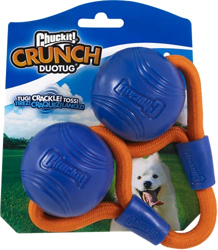 Chuckit Crunch Ball Dog Toy Medium Duo Tug for All Breed Sizes - Image 1