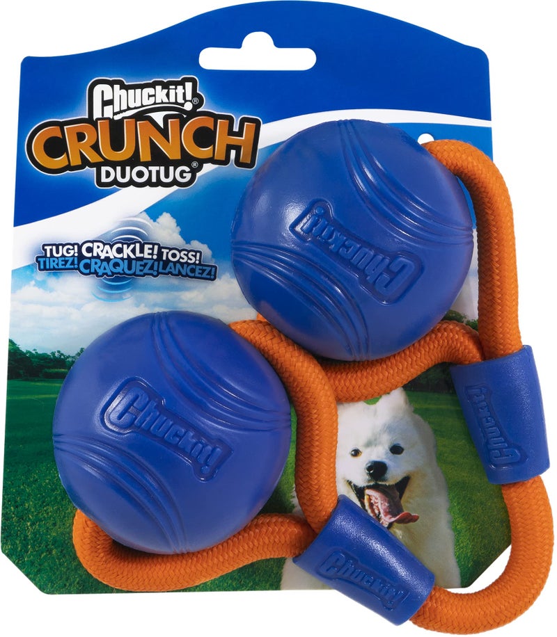 Chuckit Crunch Ball Dog Toy Medium Duo Tug for All Breed Sizes - Image 2