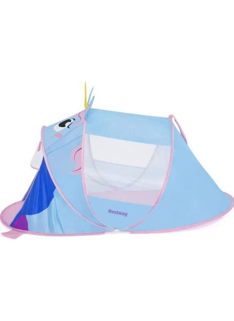 Bestway - BESTWAY Adventure Chasers Unicorn Play Tent 182cm x 96cm x 81cm  26-68110 - Image 1