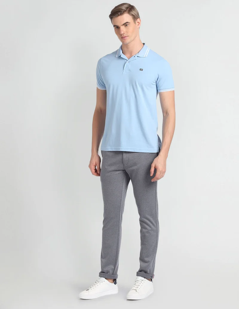 Arrow  Autoflex Skinny Fit Casual Trousers for Men | Best Price UAE