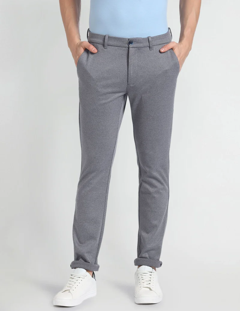 Autoflex Skinny Fit Casual Trousers