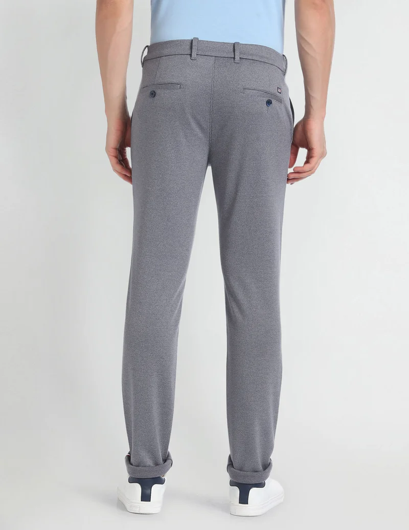 Arrow  Autoflex Skinny Fit Casual Trousers for Men | Best Price UAE