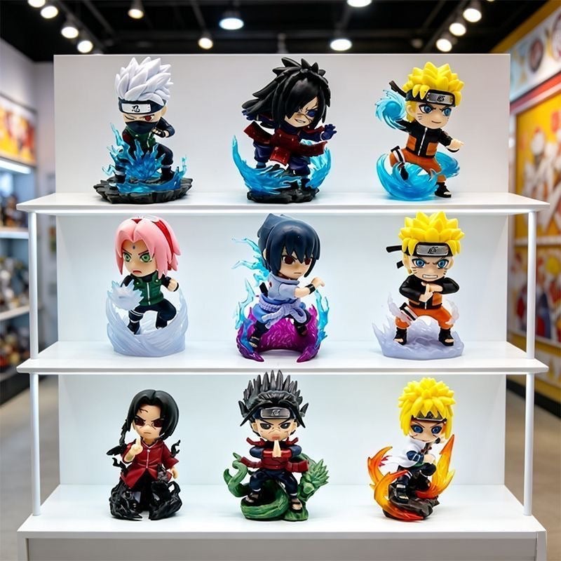 Naruto Q Version Anime Figure Blind Box - Resin Collectible Stand Model for Display and Gift - Image 1