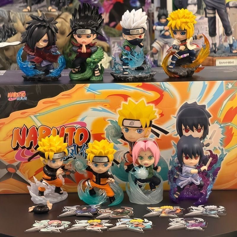 Naruto Q Version Anime Figure Blind Box - Resin Collectible Stand Model for Display and Gift - Image 5