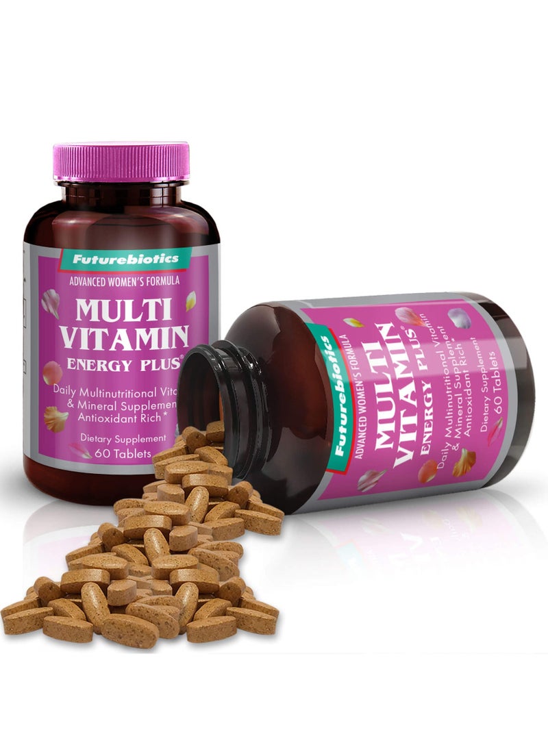 Futurebiotics Advanced Women's Formula, Multi Vitamin Energy Plus, 60 Tablets - Image 3