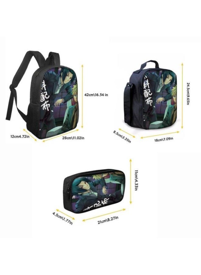 عام حقيبة ظهر مطبوعة بالرسوم المتحركة + مجموعة حقائب اليد + القلم، مجموعة حقائب عملية من ثلاث قطع (يمكن استخدام الطلاب والأطفال ونزهات الأصدقاء ورياضات تسلق الجبال وما إلى ذلك) - 84 - Image 4