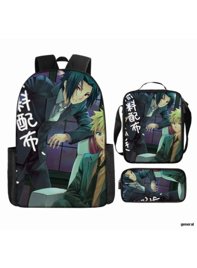 عام حقيبة ظهر مطبوعة بالرسوم المتحركة + مجموعة حقائب اليد + القلم، مجموعة حقائب عملية من ثلاث قطع (يمكن استخدام الطلاب والأطفال ونزهات الأصدقاء ورياضات تسلق الجبال وما إلى ذلك) - 84 - Image 1