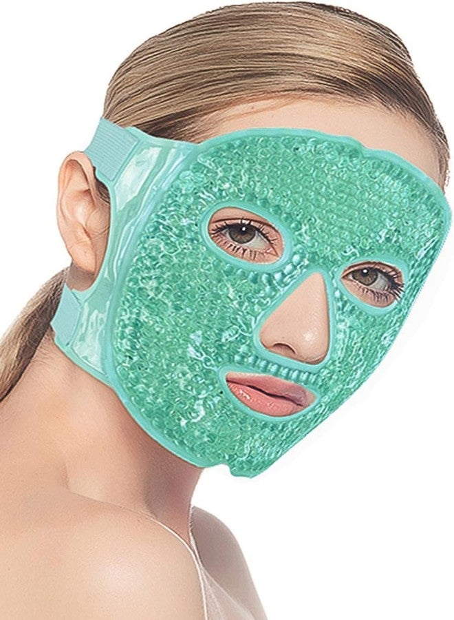COYRASTH Cold Face Eye Mask Ice Pack for Face Reusable, Hot Cold Therapy Full Face Mask for Migraines, Headache, Stress, Redness, Puffiness, Acne - Image 1