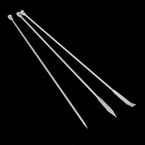CALANDIS® 3Pcs Stainless Steel Micro Medicine Spoon Micro Spoon Spatula, 22Cm Length - Image 2