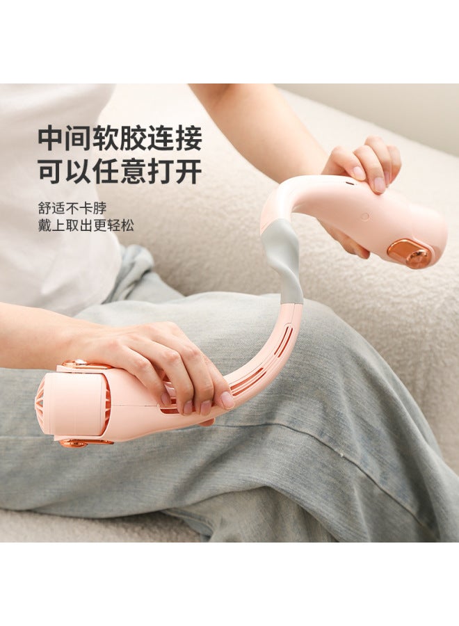 Popular Neck-Hanging Fan, Portable Rechargeable USB Mini Fan, Quiet Neck-Mounted Air Conditioner, Cooling, Low Noise - Image 2