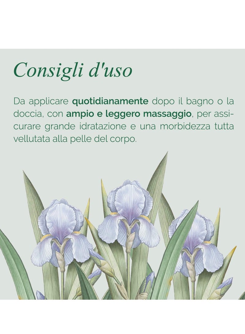 L'Erbolario L’Erbolario Iris Body Cream - Moisturizer for Dry Skin - With Iris Flower, Almond Oil, and Marshmallow Extracts - Rich, Buttery Hydration - 10.1 oz - Image 3