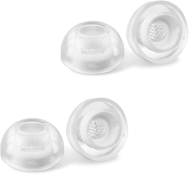 AZLA SednaEarfit Crystal for Galaxy Buds 3 Pro Clear Pearl - Samsung Galaxy Buds Pro 3 Ear Tips - Earphone Eartips Replacement, Samsung Galaxy Buds 3 Pro - SMAPP Certified (2 Pairs) (ML) - Image 1