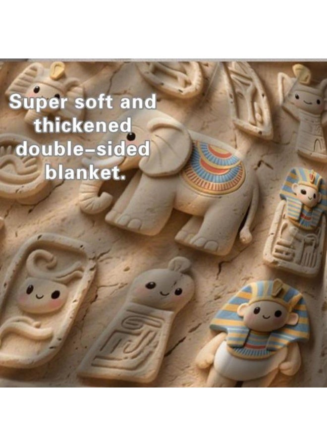 عام بطانية رقيقة من الفانيلا الكرتونية للأطفال والرضع (دافئة ومريحة، ومناسبة للنوم والألعاب) 70 سم * 100 سم - Image 4