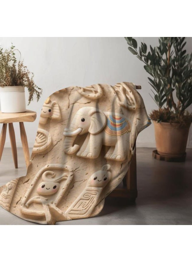 عام بطانية رقيقة من الفانيلا الكرتونية للأطفال والرضع (دافئة ومريحة، ومناسبة للنوم والألعاب) 70 سم * 100 سم - Image 3