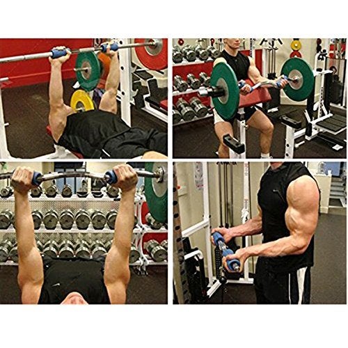 serveuttam Thick Bar Grips - Non-Slip Barbell Grips Silicone Rubber Dumbbell Grips Fat Bar Training and Muscle Growth Easily Attachable to Any Barbell, Dumbbell and Kettlebell - Image 4