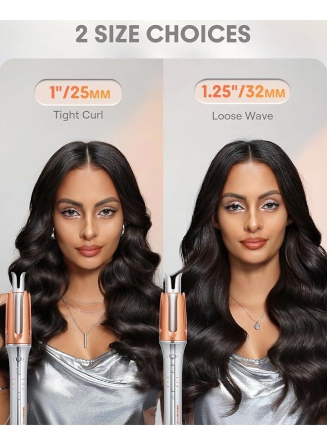 China Made SHEGLAM HAIR Auto Curler, 1.25 inch / 32 mm Barrel Automatic Shut-Off, Anti-Scald, Anti-Tangle Rotating for Hair Styling 32mm with 3 Temperatures Fast Heating, | WODGETS MATRIX - Image 4