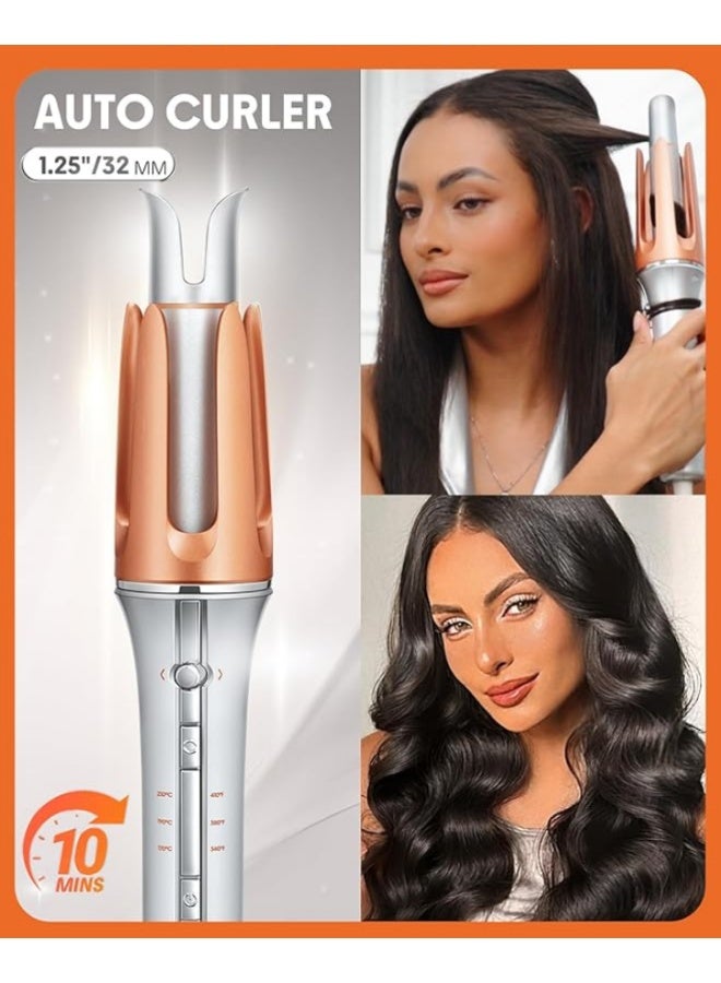 China Made SHEGLAM HAIR Auto Curler, 1.25 inch / 32 mm Barrel Automatic Shut-Off, Anti-Scald, Anti-Tangle Rotating for Hair Styling 32mm with 3 Temperatures Fast Heating, | WODGETS MATRIX - Image 2