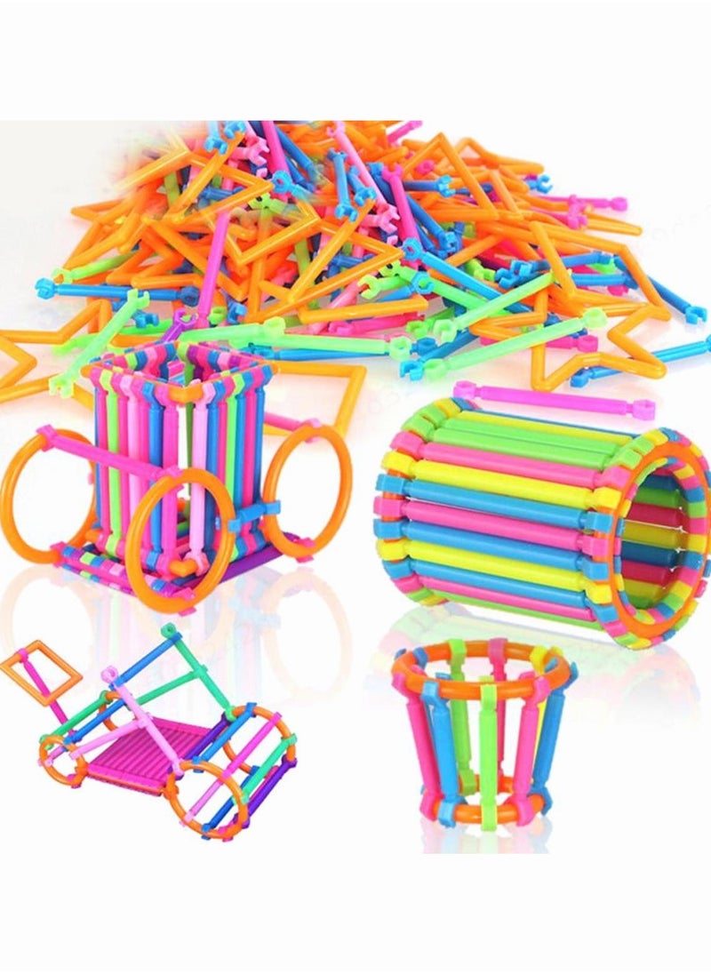 MEBEGIN - 500PCS Building Blocks Set with Storage Box, Colorful Building Toys, Educational Learning Toys, DIY Interlocking Connecting Kit, Creative STEM Toy, Good Helper for Parent-child Entertainment, Ideal Gift for Kids - Image 1