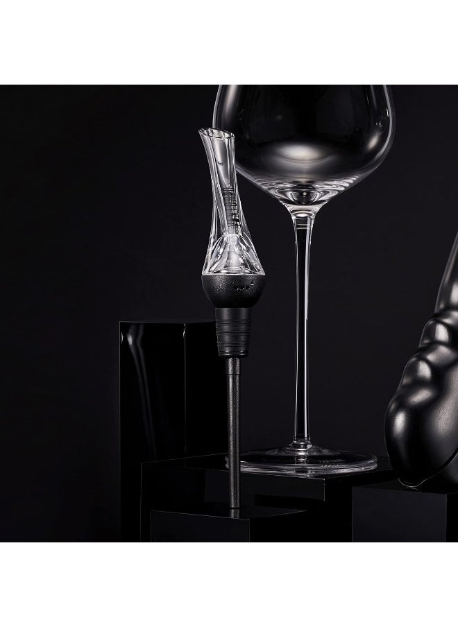 Vintorio - Vintorio Wine Aerator Pourer - Premium Aerating Pourer and Decanter Spout (Black) - Image 1