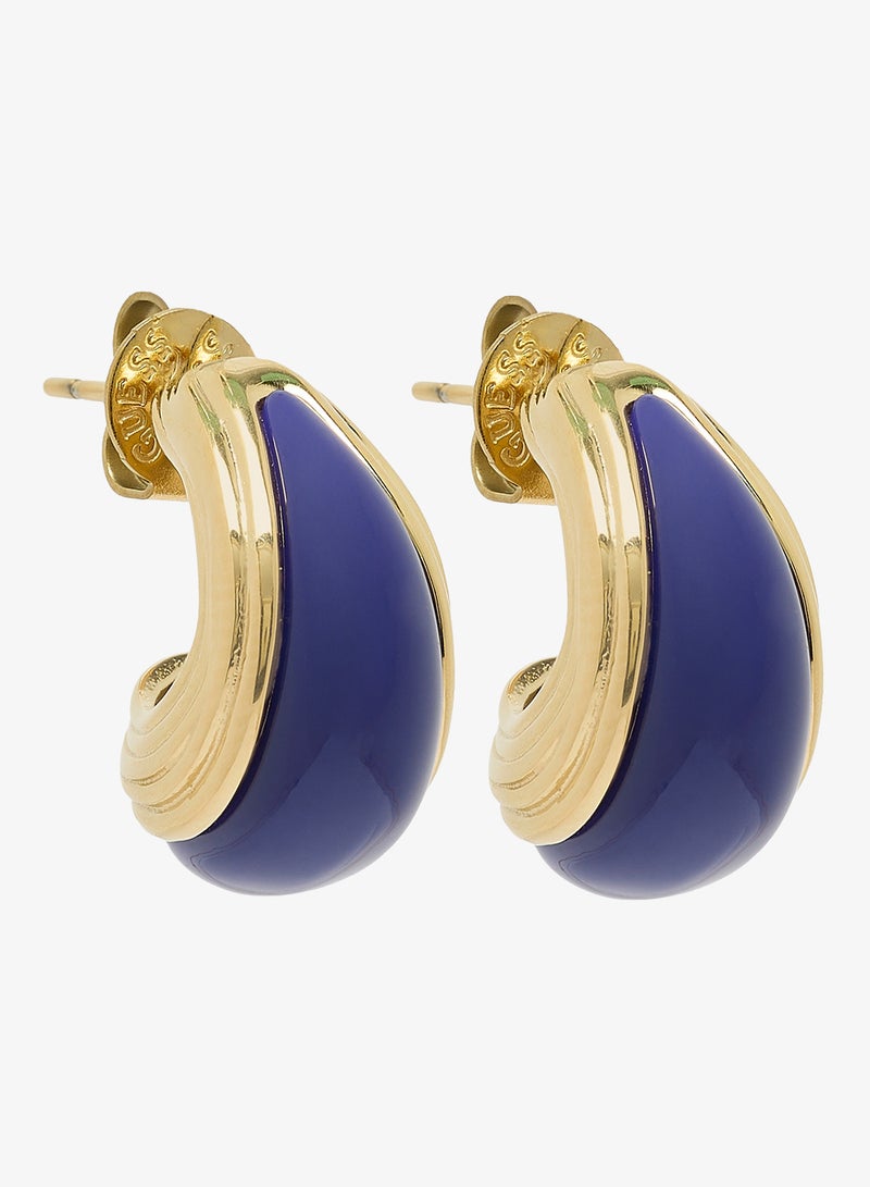 GUESS Logo 20Mm Polished Resin J Hoops - Image 1