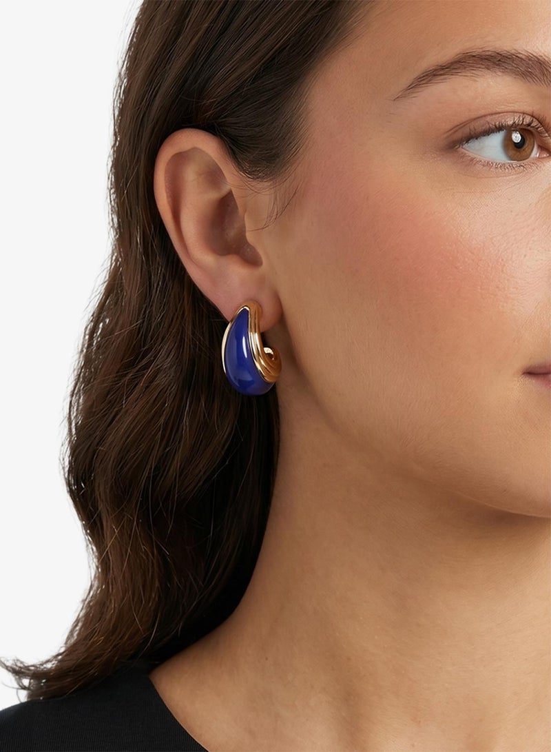 GUESS Logo 20Mm Polished Resin J Hoops - Image 4