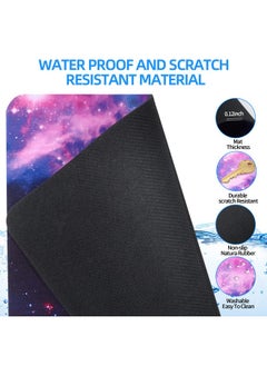 Dynippy Upgraded Mouse Pad [56% Larger] Gaming Mouse Pads Non-Slip Rubber Base Mousepad Rectangular Mouse Mat For Desktop Computer Laptop Gaming Office & Home 11.8X9.8X0.12 Inches - Galaxy Space  - Image 5