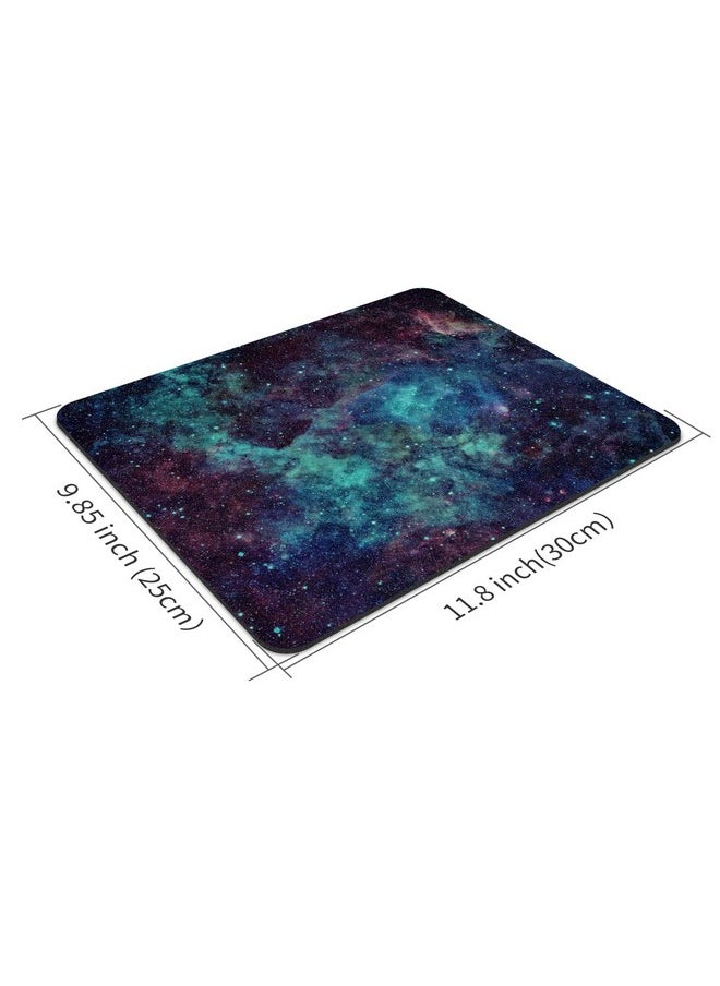 Dynippy - Upgraded Mouse Pad [56% Larger] Gaming Mouse Pads Non-Slip Rubber Base Mousepad Rectangular Mouse Mat For Desktop Computer Laptop Gaming Office & Home 11.8X9.8X0.12 Inches - Galaxy Space - Image 1