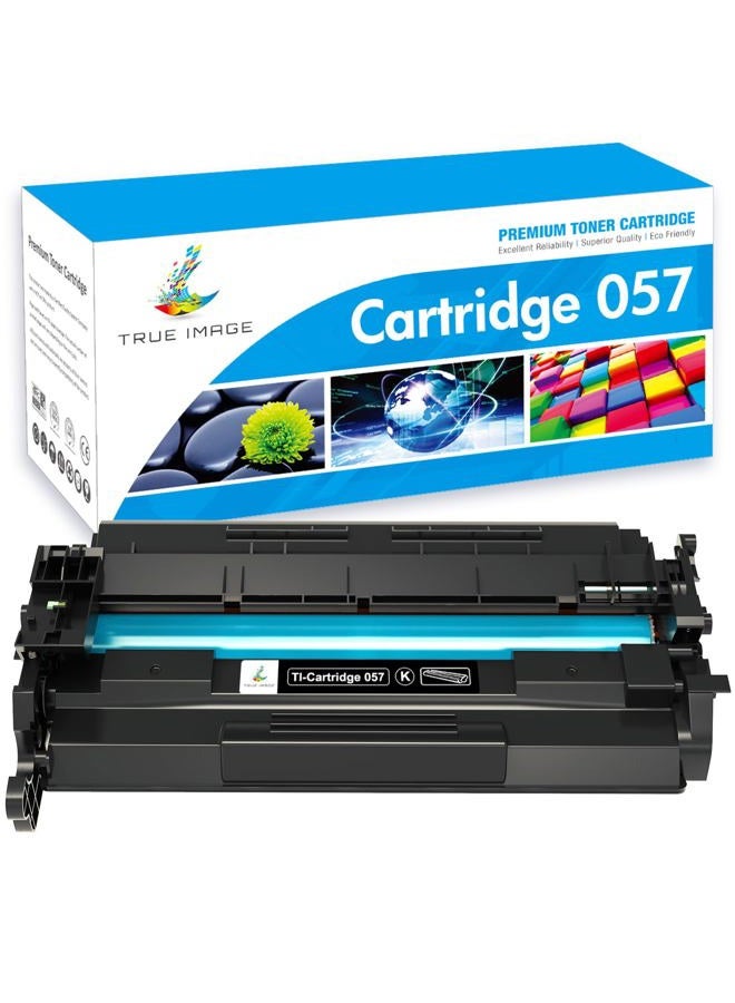 TRUE IMAGE 057 057H Black Toner Cartridge: Compatible Toner Cartridge Replacement for Canon 057 057H CRG-057 for ImageCLASS MF445dw MF448dw LBP226dw LBP227dw MF449dw MF445 Laser Printer Ink (Black, 1-Pack) - Image 1