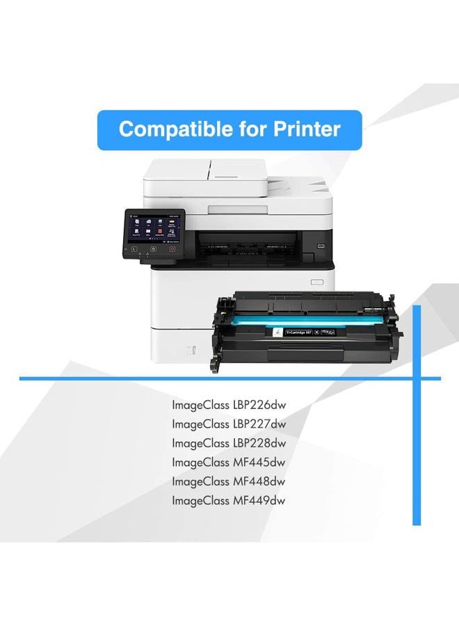 TRUE IMAGE 057 057H Black Toner Cartridge: Compatible Toner Cartridge Replacement for Canon 057 057H CRG-057 for ImageCLASS MF445dw MF448dw LBP226dw LBP227dw MF449dw MF445 Laser Printer Ink (Black, 1-Pack) - Image 2