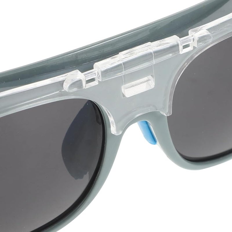 نظارات لحام واقية مع عدسات سوداء ورمادية للاستخدام الصناعي - Image 4