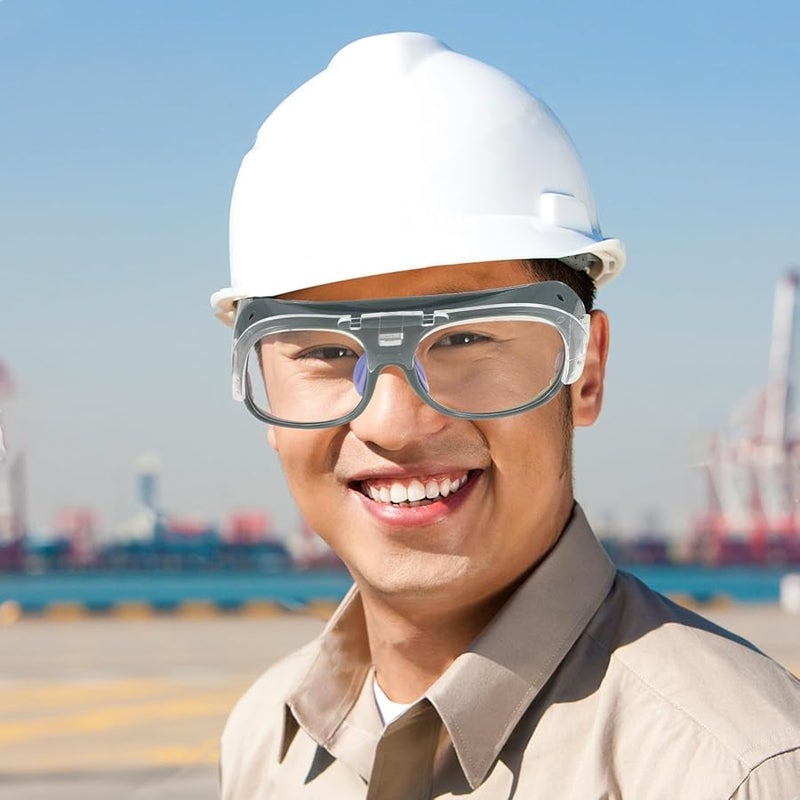 نظارات لحام واقية مع عدسات سوداء ورمادية للاستخدام الصناعي - Image 5