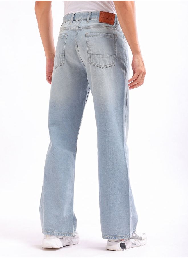 The Indian Garage Co Men Bootcut Loose Fit Solid Mid-Rise Jeans  - Image 2