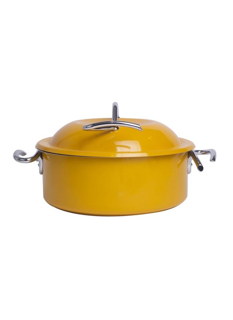 Alsaif home Round steel heater, medium yellow, Al Saif Home 