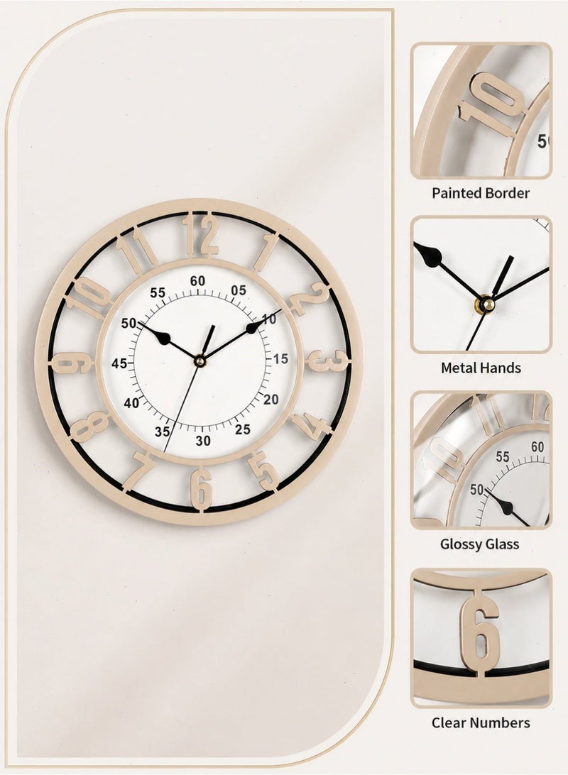 Topyich Silent Non-Ticking Wall Clock, Easy to Read Clock, for Home Office Classroom School, Energy Saving Battery Operated Clock - Image 4