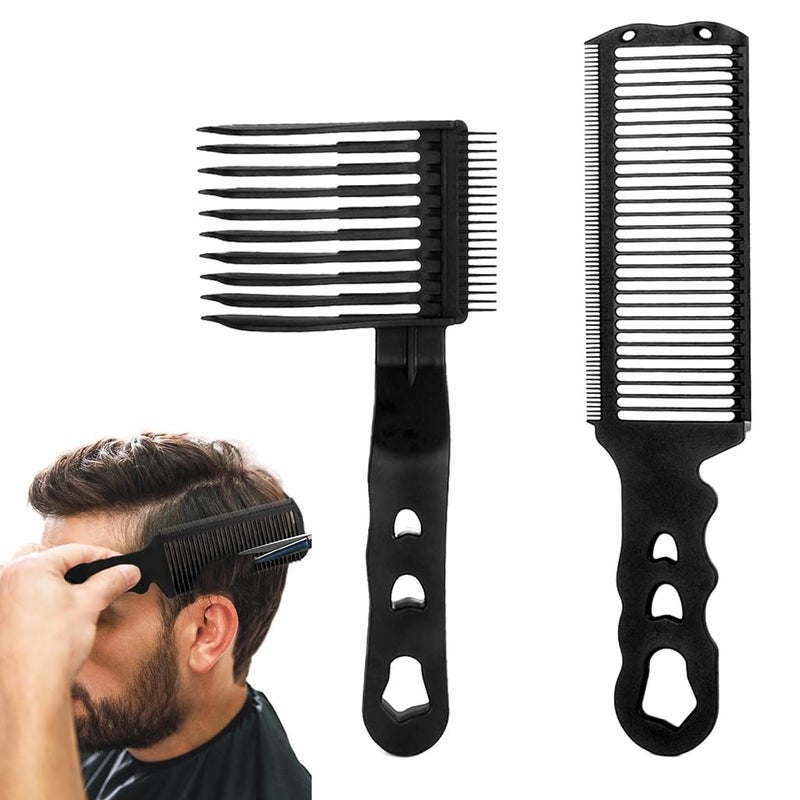 maycreate MAYCREATE Fade Comb for Men Barber Comb Set Professional Curved Positioning Taper Comb Styling Combs Flat Top Hair Cutting Comb Clipper Combs for Cutting and Blending - Image 1