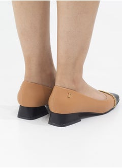 LAMARAPARIS Laika two toned 2.5cm heel with court camel  - Image 3