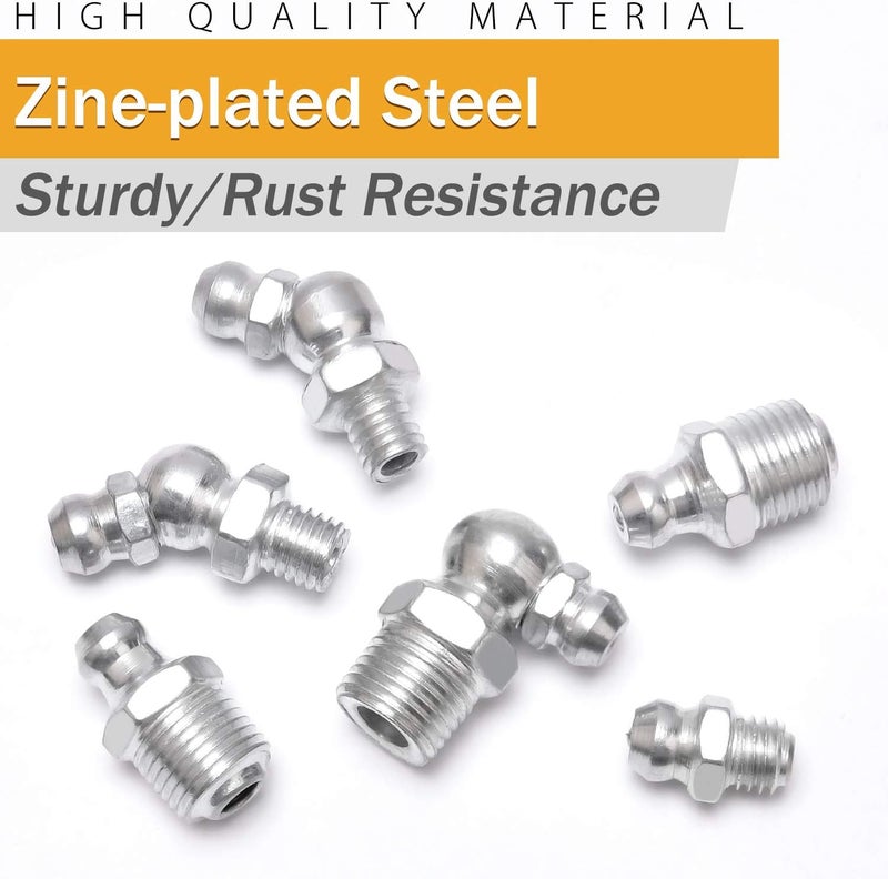 VIGRUE Grease Fittings, 245 Pieces SAE & Metric Grease Fitting Assortment Kit - Image 2