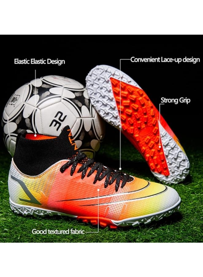 عام أحذية كرة القدم للرجال بدون شوك - نعل مطاطي مضاد للانزلاق - أحذية رياضية للشباب غير محددة الجنس - أحذية كرة القدم للأطفال الصبيان والبنات - Image 4